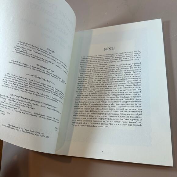 Classic Border Designs 20 Century Masters Bradley Teague Hornung Dover Book 1995 - Picture 5 of 14